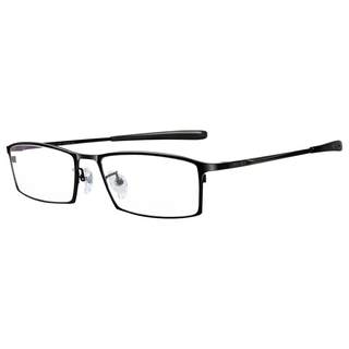 普莱斯纯钛近视眼镜框镜架男大脸高端商务加固眼镜框超轻全框眼镜