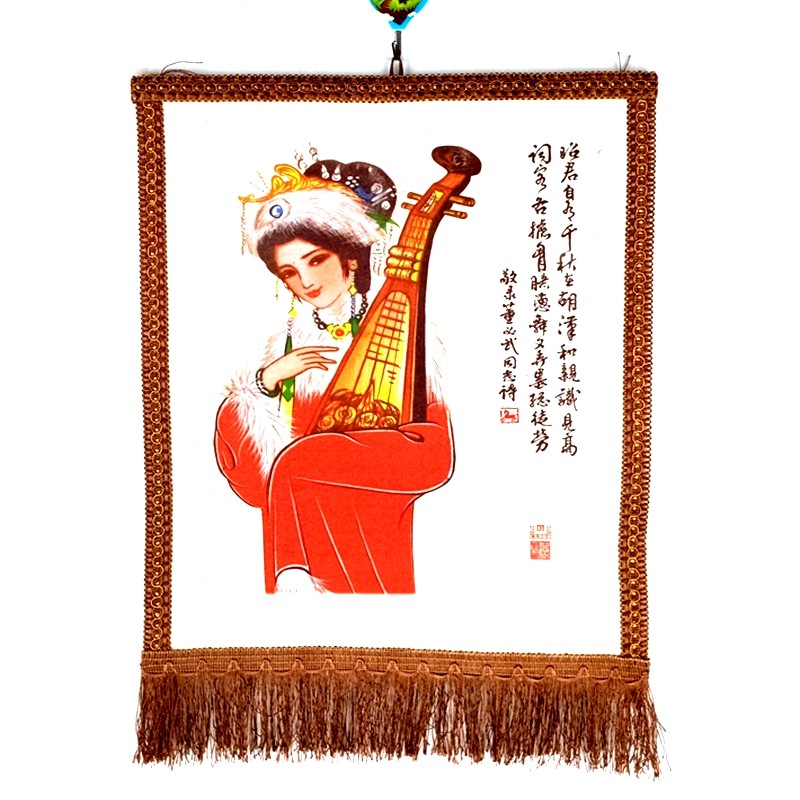 Inner Mongolia style Genghis Khan craft hanging painting
