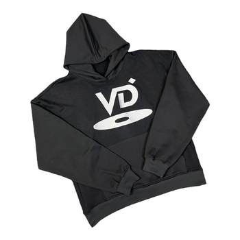 Vujade 006 letter VD embroidered sweatshirt Cleanfit heavy loose hooded Vibe style ken same style