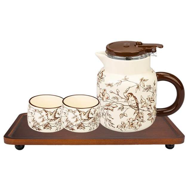 Modern Housewife Ceramic Teapot Set Newly Wedding Soft-up Gift