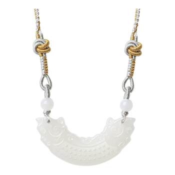 Zhou dasheng jade necklace and tian jade pendant jade huangpei