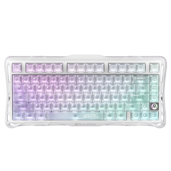 Gravity planet wireless mechanical keyboard transparent keycaps