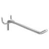 Perforated board three-prong hooks in multiple sizes and models