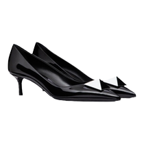 (End of Season Offer) VALENTINO Womens ONE STUD patent leather two-color rivet high heels