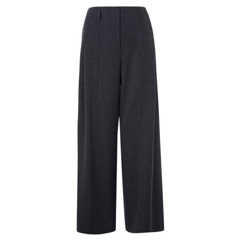 Langzi high-end versatile wide-leg suit pants for women commuting OL suit pants high waist 2025 winter new style