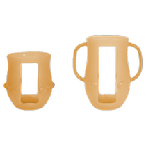 Suitable for Shixi glass bottle protective cover silicone anti-fall cover handle 100-day bottle accessories anti-fall and explosion-proof protective cover