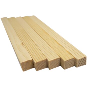 Diy small wood square polished pine pine model material
