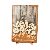 Climb the Peak Business Customized Atmosphere Annual Meeting Event Layout Decoration Creative Sign-in Book Photo Frame Signature Board