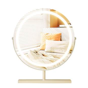 French cream style smart makeup mirror rotating vanity mirror