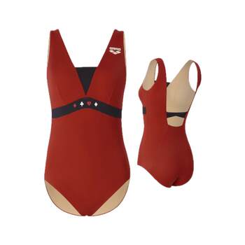 Arena arena women's self-swimming love slimming vacation one-piece sleeveless triangle swimsuit