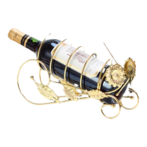 Light luxury style golden wine cabinet decorative wine rack ornaments red wine rack red wine cup rack upside down home wine rack