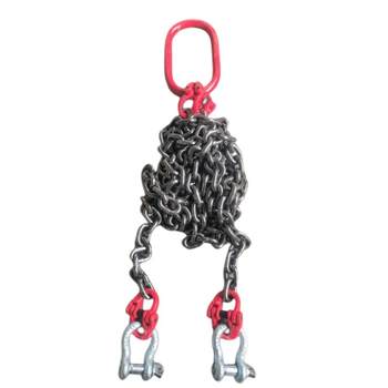 Lifting chain double limbs fengsteel chain spreader crane iron chain lifting ring shackle g80 manganese steel chain driving suspension