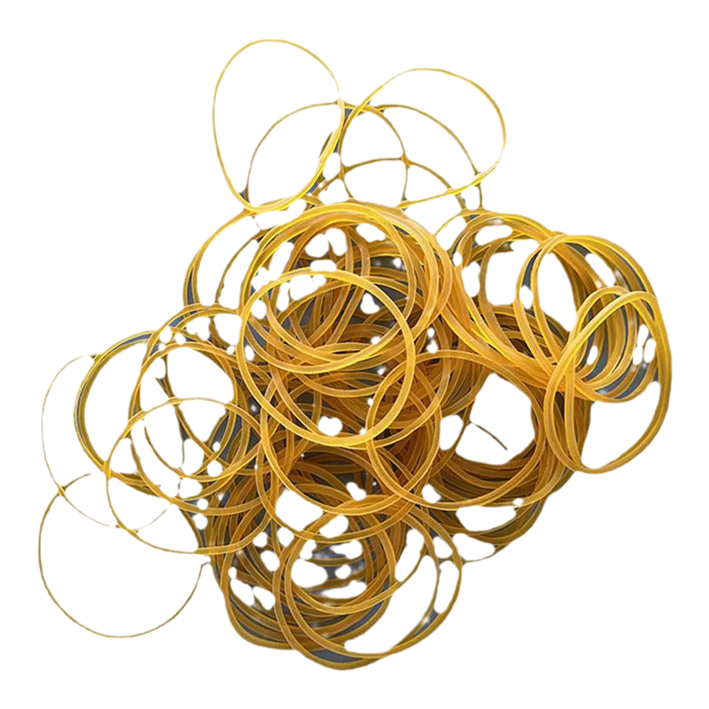 Sanaisi yellow rubber bands 100 pieces of cowhide bands