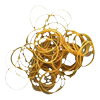 Sanaisi yellow rubber bands 100 pieces of cowhide bands