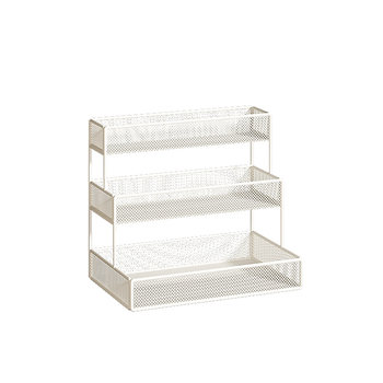 Household desktop water cup storage rack tea set layered rack