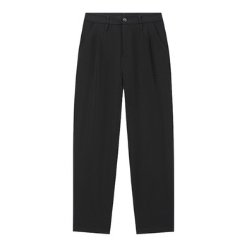 Baisi dun easy care loose nine-point balloon pants for women