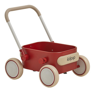 kidpop Pula baby walker stroller ຂອງເດັກນ້ອຍໄມ້ແຂງ trolley walker toy ເດັກນ້ອຍຂອງຂວັນວັນເກີດຄັ້ງທໍາອິດ