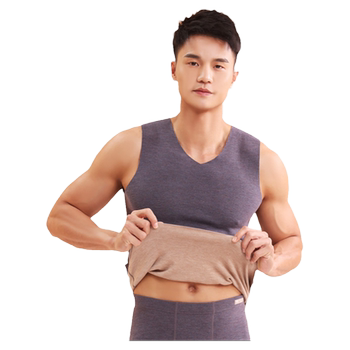 Guande men's thermal vest contains camel hair german velvet