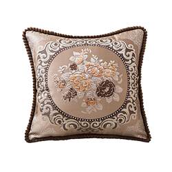 European-Style Sofa Throw Pillow, Living Room Headboard Lumbar Support Cushion, Pillowcase Without Insert, Bed Pillow for Sleeping, High-End Backrest
