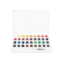 Mia small square box solid watercolor paint art students special painting practice watercolor W7 water-soluble 12 colors 24 colors 36 colors beginners hand-painted Himi tool set W5