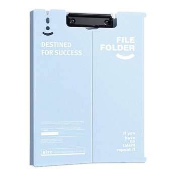 Vertical folder pads file clamps