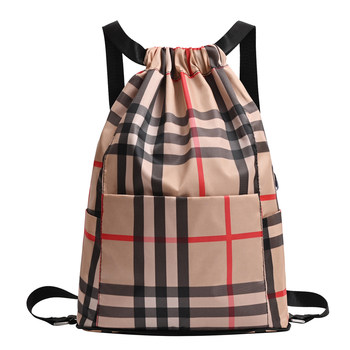 Lightweight nylon large-capacity backpack with colorful bunch pockets