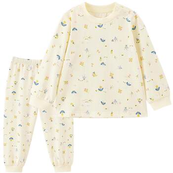 Yingshi boys' pure cotton spring and autumn underwear set