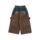 Utouto ລະດູຫນາວທີ່ມີສອງສີ, jeans fleece spliced