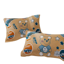 MUJI pure cotton pillow cover pair 2023 new cartoon style 100 pure cotton gauze pillow cushion cover pillow case for men