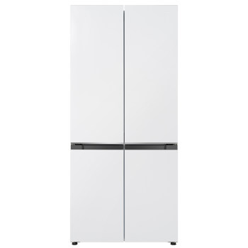 New midea 503 ຕູ້ເຢັນສ້າງໃນຄົວເຮືອນຂ້າມສີ່ປະຕູເປີດສອງປະຕູສີ່ປະຕູລະບາຍອາກາດເຢັນບໍ່ມີອາກາດຫນາວຊັ້ນທໍາອິດສີຂາວ