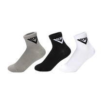 PONY Pony mens and womens socks classic three-color socks sports socks three pairs 241K3AJ02MO