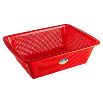 Bead plastic fine hole square sieve thickened drain basket