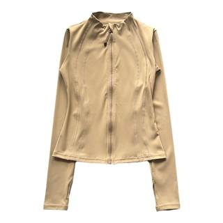 High-end stand-collar long-sleeved sports jacket for running training