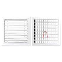 ABS Central Air Conditioning Double Air Outlet Door Hinged Gnet Return Air Outlet Flow Collector Out Of Wind Mine Cotton Board Wind Gap