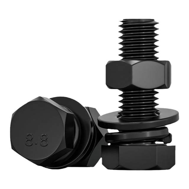 Black 8.8 level outer hexagonal set