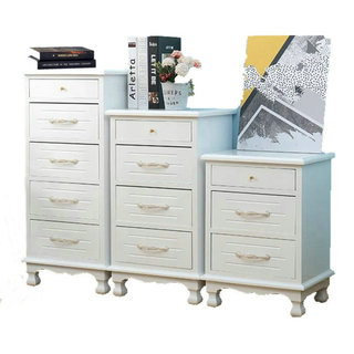 Solid wood drawer type chest of drawers bedroom bedside table multi-layer