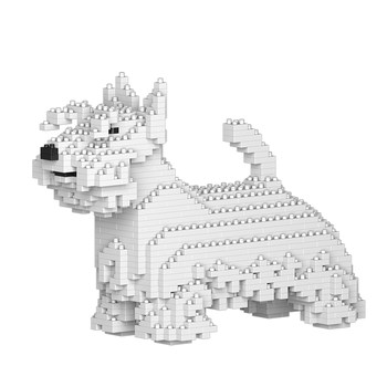 Jekca scottish dog building block building toy