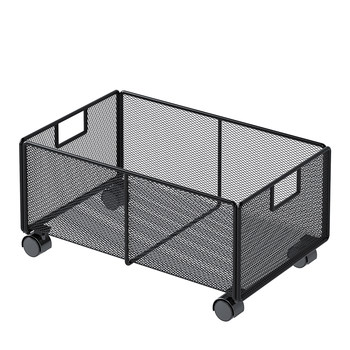 Tableside book storage rack multi-function office supplies organization storage rack student book movable storage wheel