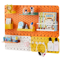 Perforated board accessories nail-free hooks no punching desktop desk office organization perforated board storage and matching artifact