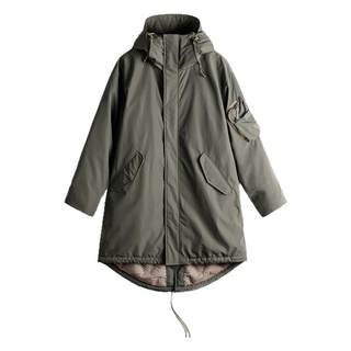 Madden workwear american retro m51 daunenjacke mittellanger mantel fischschwanz-windbreakerjacke kapuzenjacke herren winter