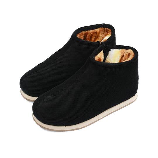 Zapatos cálidos de invierno, zapatos tradicionales de algodón cálidos hechos a mano