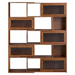 Gujia Home Furniture Solid Wood Corner Bookcase and Storage Cabinet, Wall-Mounted, for Living Room, Home Use, Extendable, Multifunctional Floor Cabinet