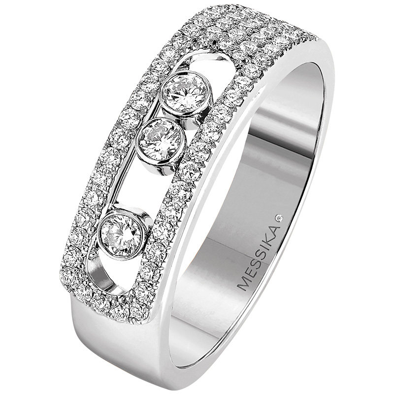 Messika white gold diamond ring
