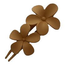 Double flower duckbill clip Maillard grab clip womens back hair artifact high-end hair clip one-word hair clip headwear