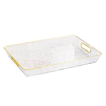 Nordic tray light luxury rectangular water cup tea tray