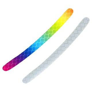 夜晚反光条轮毂贴反光贴电动儿童自行车平衡车自粘警示贴车轮装饰