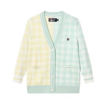 Sweater ຖັກແສ່ວແມ່ຍິງ FILA 2022 Summer Casual Classic Fresh Fresh Cardigan Sweater Knitted Sweater Jacket