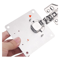 Stainless steel hinge fixed plate cabinet door hinge installation plate cabinet door artifact fixed piece connecting piece iron piece