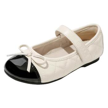 Belle children's shoes girls black leather shoes autumn and winter 2025 new soft soled shoes little girls princess shoes baby shoes