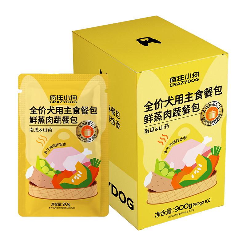 Crazy Puppy Canned Staple Food Meal Pack 90g*5 bags